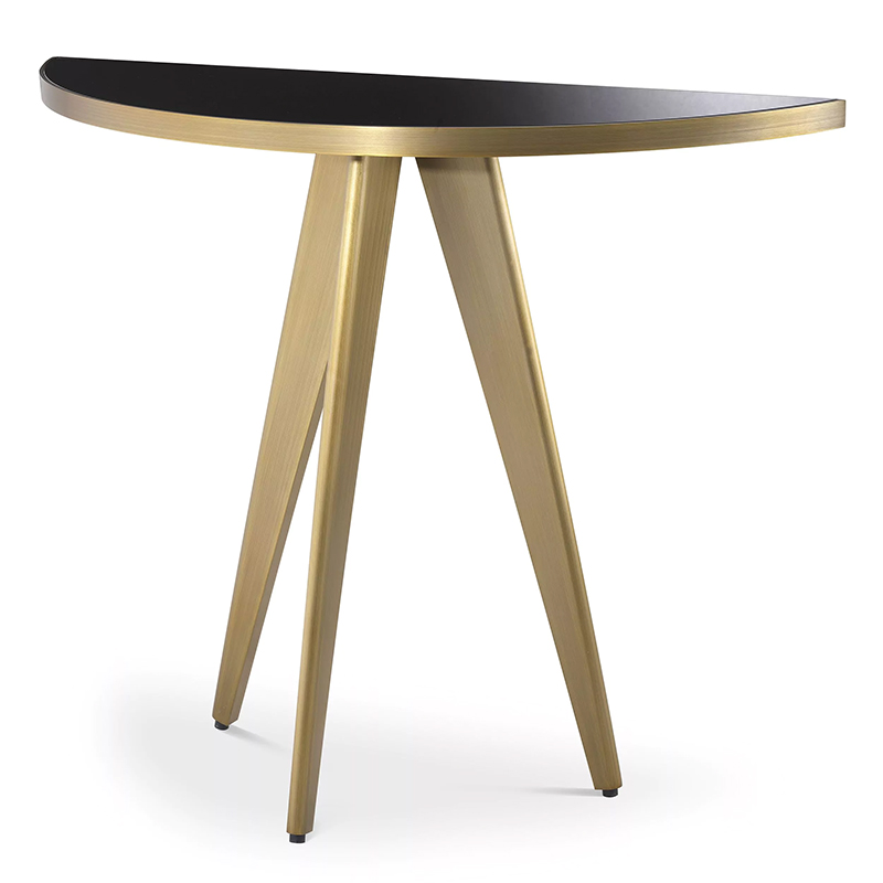 Консоль Eichholtz Console Table Aston Brass Латунь Черный Консоль Eichholtz Console Table Aston Brass Латунь Черный в Тюмени | Loft Concept