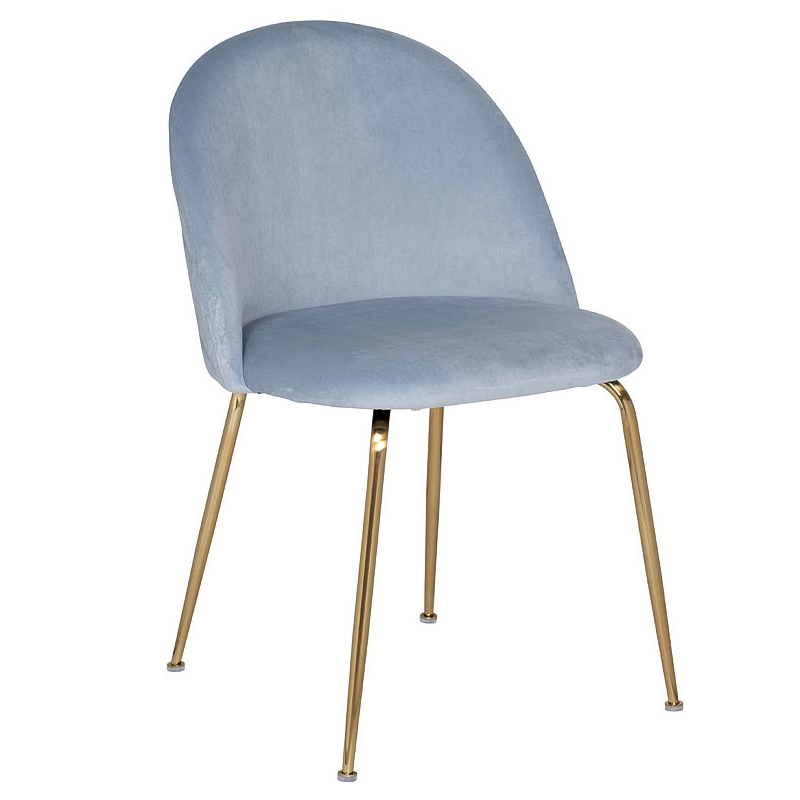 Стул Isidro Stool Серо-голубой Глянцевое золото Стул Isidro Stool Серо-голубой Глянцевое золото в Тюмени | Loft Concept