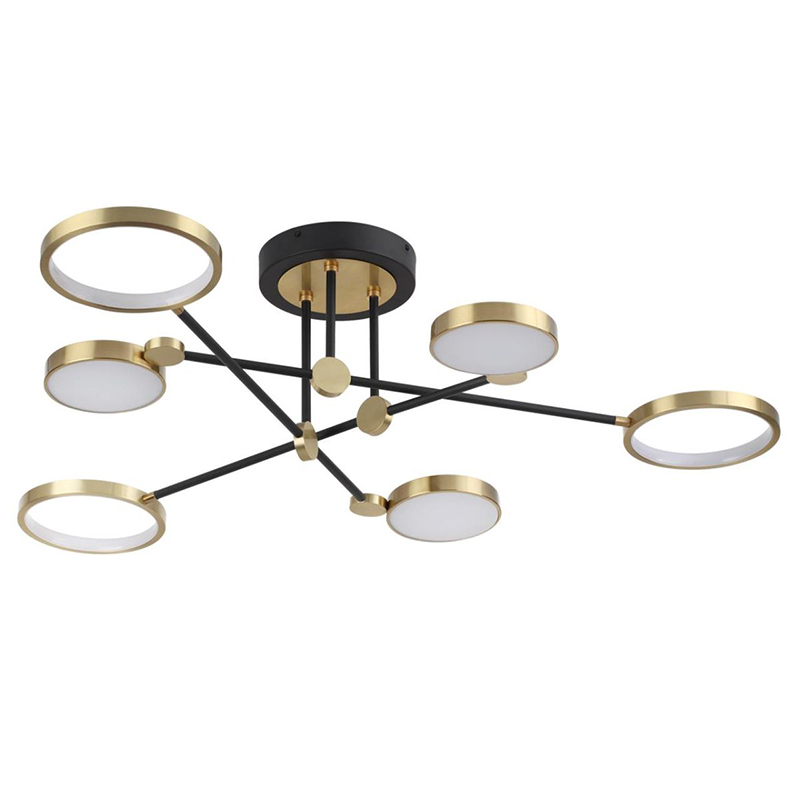 Потолочная люстра Bendik Ceiling Сhandelier A Золотой Черный Белый Потолочная люстра Bendik Ceiling Сhandelier A Золотой Черный Белый в Тюмени | Loft Concept