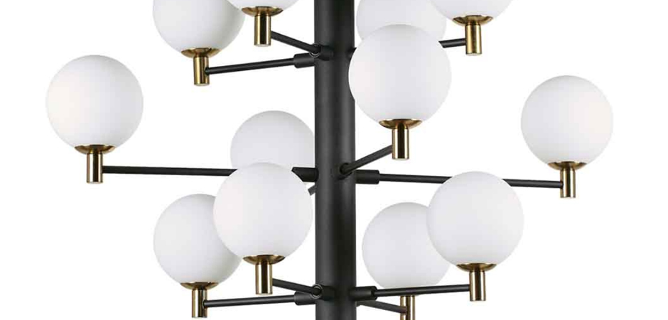 Люстра Italian Globe Abstraction Light White and Black 12 Люстра Italian Globe Abstraction Light White and Black 12 - Loft-Concept в Тюмени