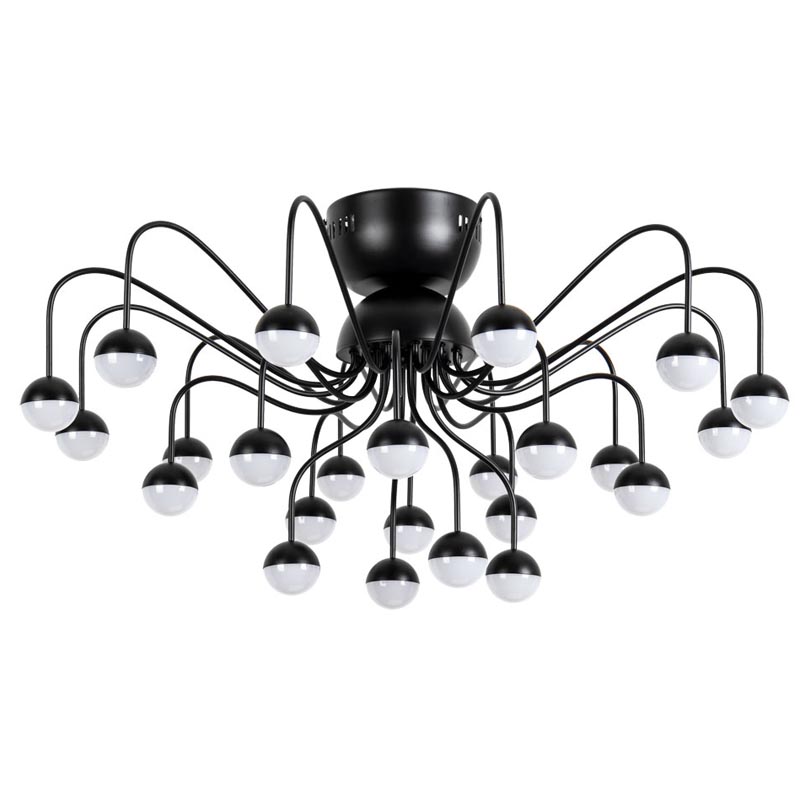 Потолочная люстра Vilelme Chandelier black Черный Потолочная люстра Vilelme Chandelier black Черный в Тюмени | Loft Concept