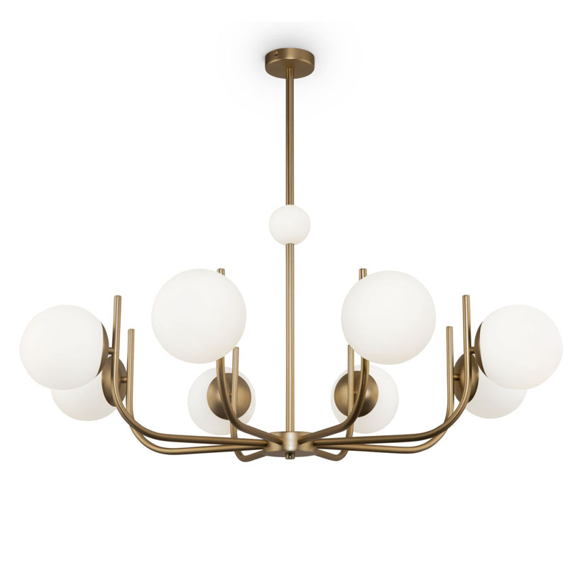 Люстра Felicitat Chandelier 103 Латунь Белый Люстра Felicitat Chandelier 103 Латунь Белый в Тюмени | Loft Concept