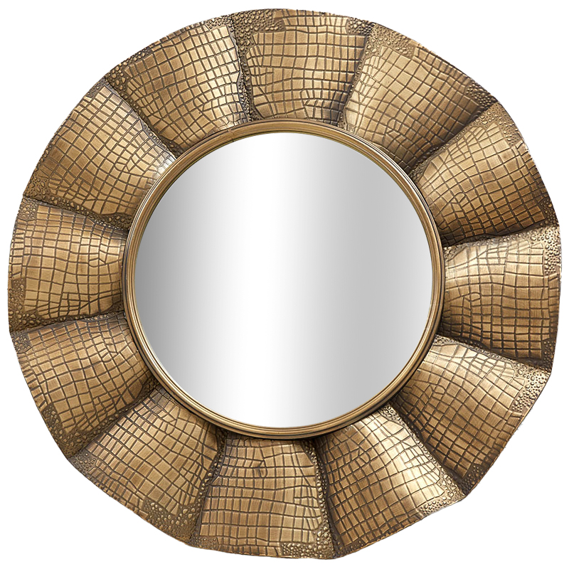 Круглое зеркало Aguirre Round Brass Mirror Латунь Зеркало Круглое зеркало Aguirre Round Brass Mirror Латунь Зеркало в Тюмени | Loft Concept