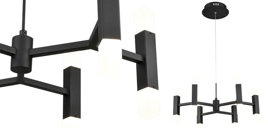 Люстра Rigor & Conciseness Lighting Angular Plafond Black Люстра Rigor & Conciseness Lighting Angular Plafond Black - Loft-Concept в Тюмени