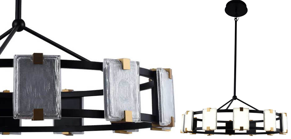 Люстра Rectangular Glass Plafon D85 Люстра Rectangular Glass Plafon D85 - Loft-Concept в Тюмени