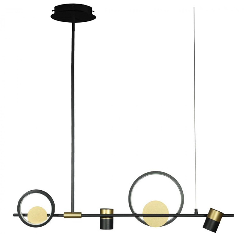 Люстра Chariklo Duo Chandelier Черный Латунь Люстра Chariklo Duo Chandelier Черный Латунь в Тюмени | Loft Concept