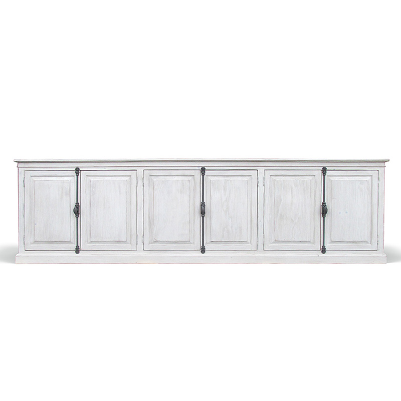Комод длинный в стиле прованс Haldor Provence HARMONIE Glacier White Белый Белый Комод длинный в стиле прованс Haldor Provence HARMONIE Glacier White Белый Белый в Тюмени | Loft Concept