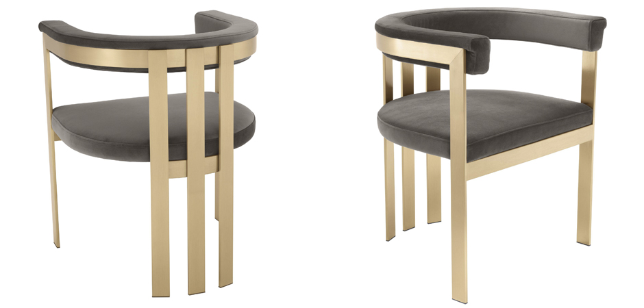 Стул Eichholtz Dining Chair Clubhouse grey Стул Eichholtz Dining Chair Clubhouse grey - Loft-Concept в Тюмени