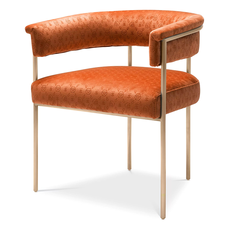 Стул Philipp Plein Dining Chair Monogram Оранжевый Оранжевый Золотой Стул Philipp Plein Dining Chair Monogram Оранжевый Оранжевый Золотой в Тюмени | Loft Concept