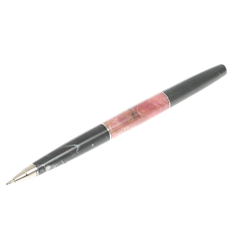 Ручка шариковая из натуральных камней Родонит Змеевик Stone Pens Розовый Черный Серебряный Ручка шариковая из натуральных камней Родонит Змеевик Stone Pens Розовый Черный Серебряный в Тюмени | Loft Concept
