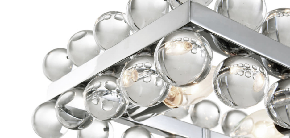 Sacramento Transparent Balls Rectangle Chandelier Sacramento Transparent Balls Rectangle Chandelier - Loft-Concept в Тюмени