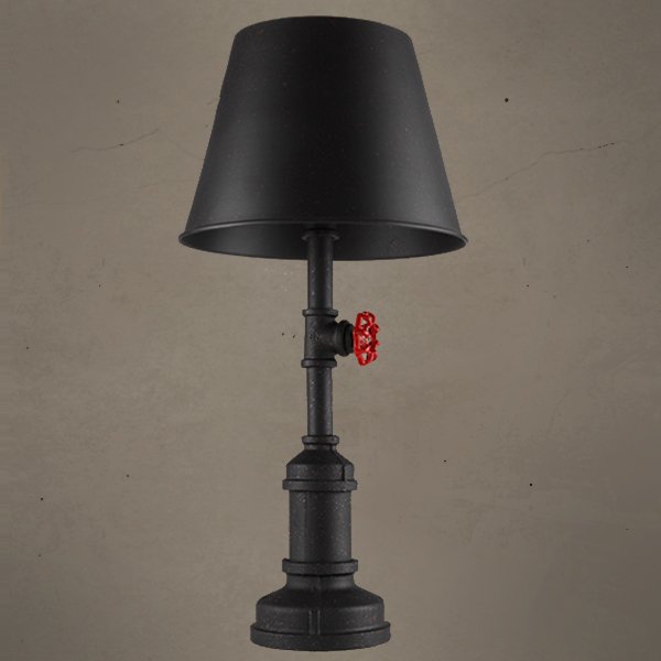 Настольная лампа Table Lamp Red Water Tap Cone Черный Настольная лампа Table Lamp Red Water Tap Cone Черный в Тюмени | Loft Concept