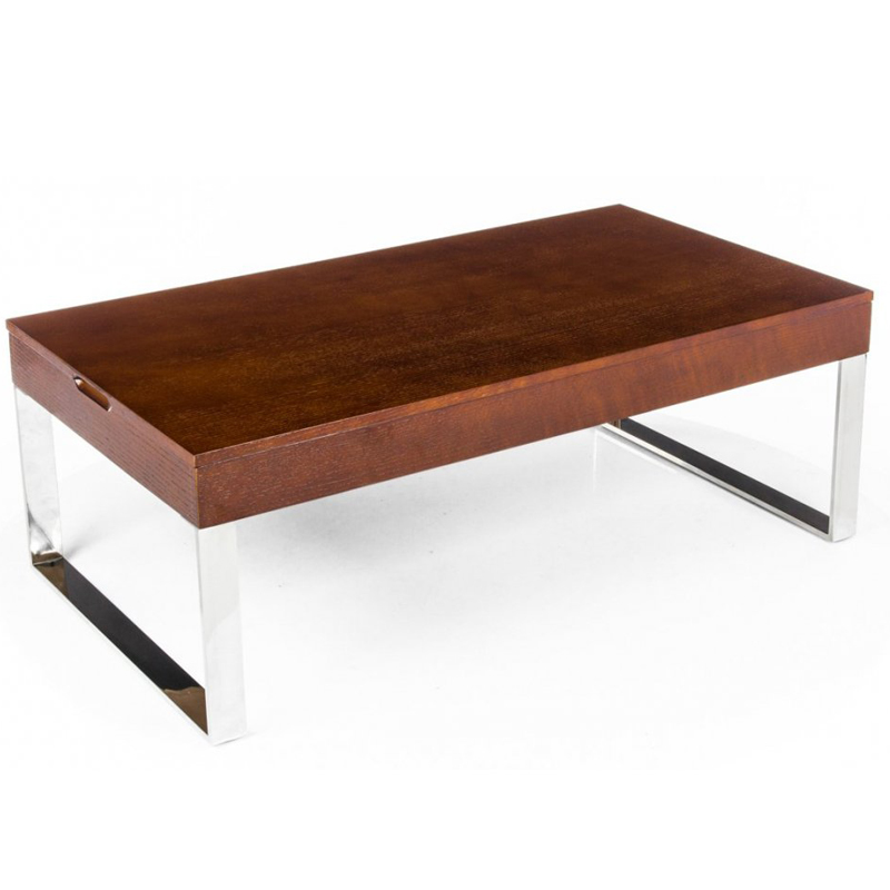 Кофейный стол Annecy Coffee Table brown Коричневый Хром Кофейный стол Annecy Coffee Table brown Коричневый Хром в Тюмени | Loft Concept