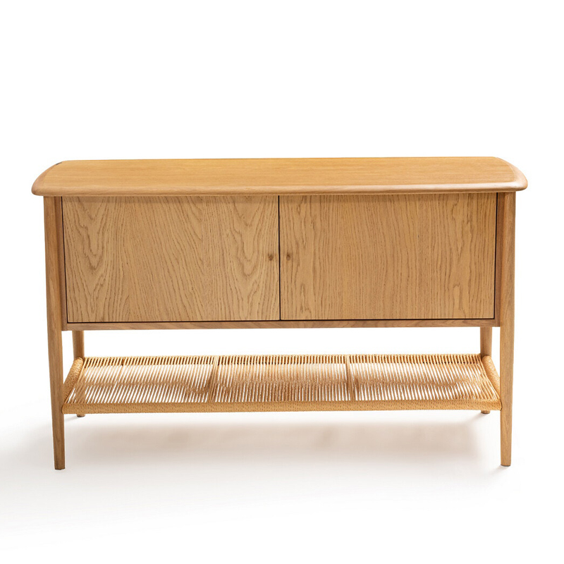 Комод с 2-мя дверцами и полкой из пеньковой веревки Espen Chest of drawers Светлый дуб Комод с 2-мя дверцами и полкой из пеньковой веревки Espen Chest of drawers Светлый дуб в Тюмени | Loft Concept