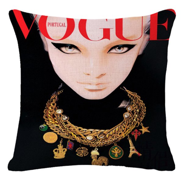 Декоративная подушка VOGUE I Мульти Черный Красный Декоративная подушка VOGUE I Мульти Черный Красный в Тюмени | Loft Concept