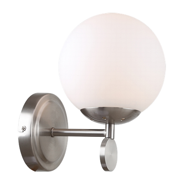 Бра Kyran Nickel Wall Lamp Никель Белый Бра Kyran Nickel Wall Lamp Никель Белый в Тюмени | Loft Concept