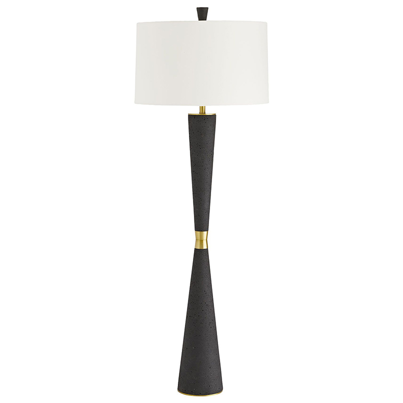 Торшер Arteriors GROM FLOOR LAMP Золотой Белый Черный Торшер Arteriors GROM FLOOR LAMP Золотой Белый Черный в Тюмени | Loft Concept
