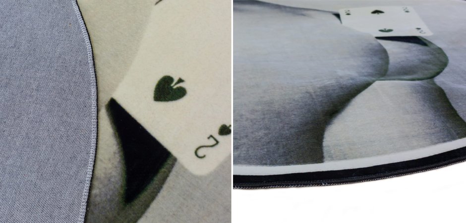 Ковер Seletti Round Rug Two of Spades Ковер Seletti Round Rug Two of Spades - Loft-Concept в Тюмени