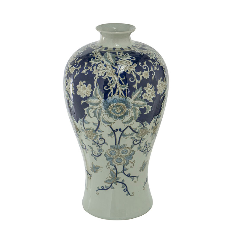 Ваза Blue & White Ornament Vase 62 Белый Синий Ваза Blue & White Ornament Vase 62 Белый Синий в Тюмени | Loft Concept