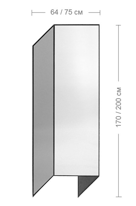 Зеркало Bower Fold Floor Shape Mirror Зеркало Bower Fold Floor Shape Mirror в Тюмени