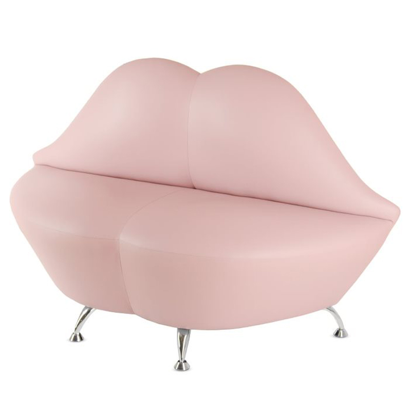 Диван в форме губ Pink Lips Розовый (Rose) Хром Диван в форме губ Pink Lips Розовый (Rose) Хром в Тюмени | Loft Concept