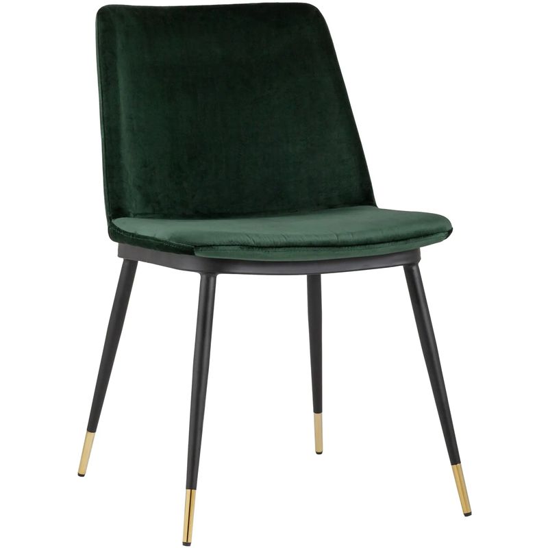 Стул Melissa Chair Зеленый Велюр Зеленый Черный Стул Melissa Chair Зеленый Велюр Зеленый Черный в Тюмени | Loft Concept
