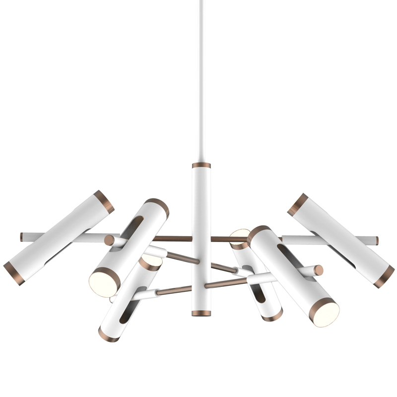 Люстра Rainer Chandelier white Белый Золотой Люстра Rainer Chandelier white Белый Золотой в Тюмени | Loft Concept