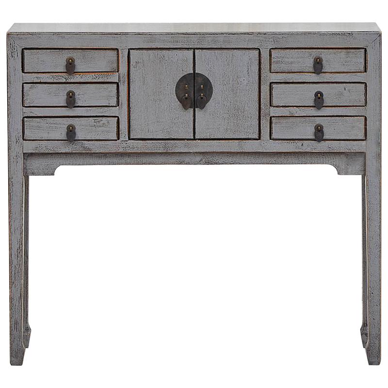 Серая Консоль в Китайском Стиле из сосны Grey Console Chinese Серый Серая Консоль в Китайском Стиле из сосны Grey Console Chinese Серый в Тюмени | Loft Concept