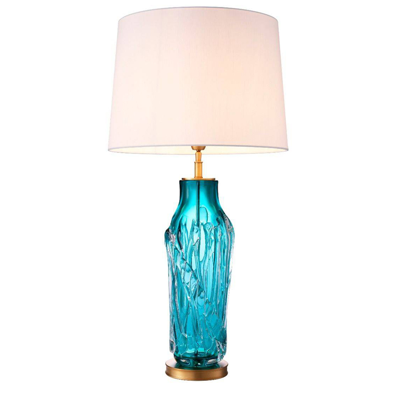 Настольная лампа Eichholtz Table Lamp Torian Бирюзовый Латунь Белый Настольная лампа Eichholtz Table Lamp Torian Бирюзовый Латунь Белый в Тюмени | Loft Concept