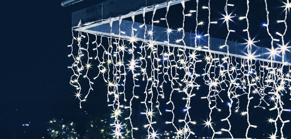 Светодиодная Гирлянда-Бахрома с Белым светом - Loft-Concept в Тюмени