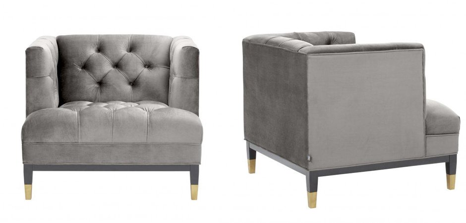 Кресло Eichholtz Chair Castelle Grey Кресло Eichholtz Chair Castelle Grey - Loft-Concept в Тюмени