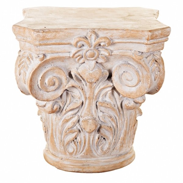 Приставной стол Antique column Бежево-серый Приставной стол Antique column Бежево-серый в Тюмени | Loft Concept
