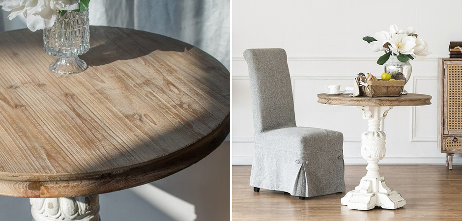 Круглый обеденный стол Aged Wood Круглый обеденный стол Aged Wood - Loft-Concept в Тюмени