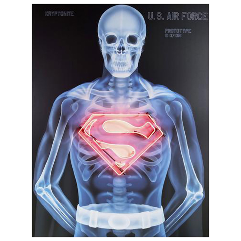 Дизайнерский Неоновый Постер Супермен Superman Skeleton Мульти Дизайнерский Неоновый Постер Супермен Superman Skeleton Мульти в Тюмени | Loft Concept