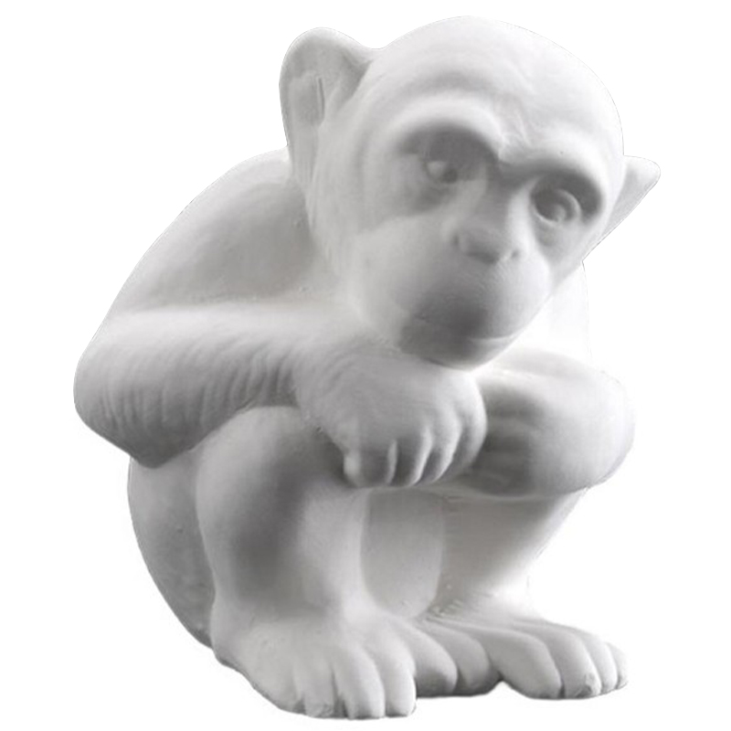 Статуэтка Abhika Monkey White Белый Статуэтка Abhika Monkey White Белый в Тюмени | Loft Concept