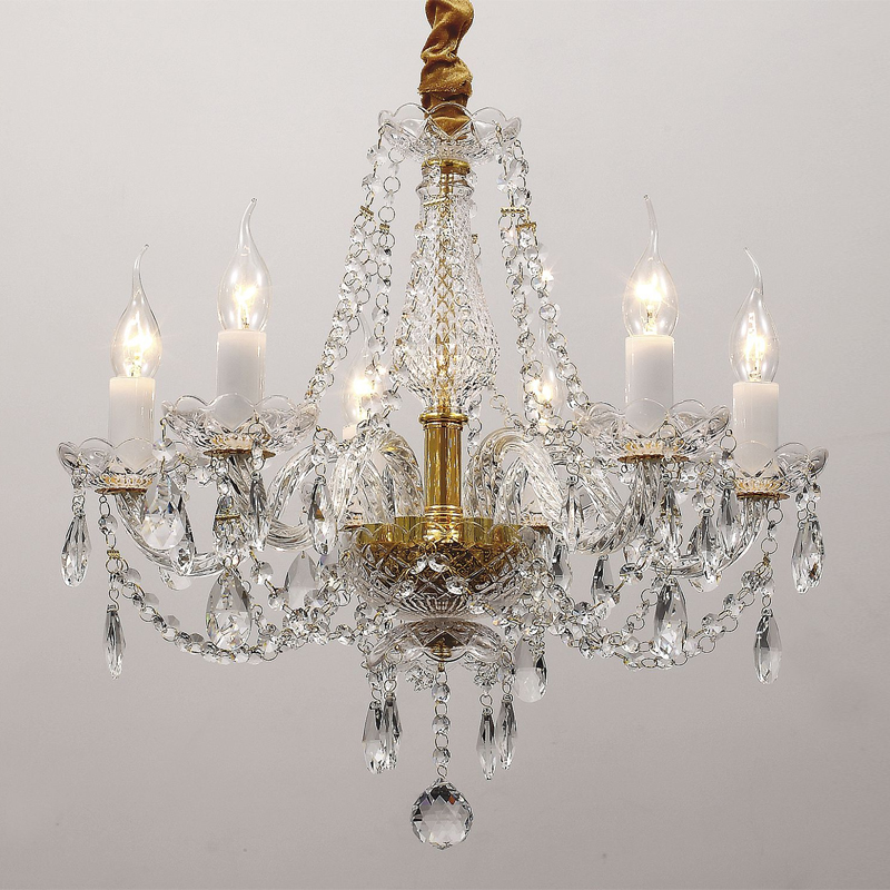 Хрустальная люстра со стеклянными рожками CRYSTAL LAMPS Золотой Прозрачный Хрустальная люстра со стеклянными рожками CRYSTAL LAMPS Золотой Прозрачный в Тюмени | Loft Concept