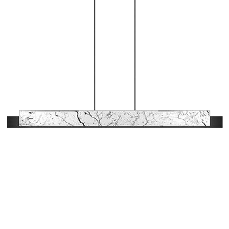 Люстра Leonce Marble Linear Chandelier White Черный Белый Мрамор Bianco Люстра Leonce Marble Linear Chandelier White Черный Белый Мрамор Bianco в Тюмени | Loft Concept