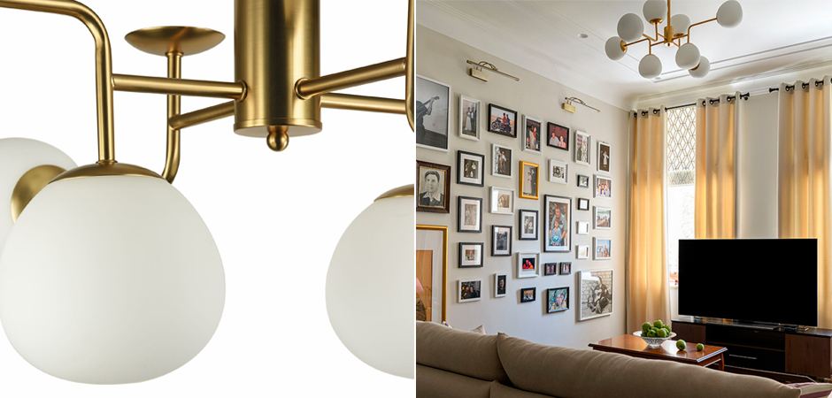 Люстра Tiepolo Ball Chandelier Gold 8 Люстра Tiepolo Ball Chandelier Gold 8 - Loft-Concept в Тюмени
