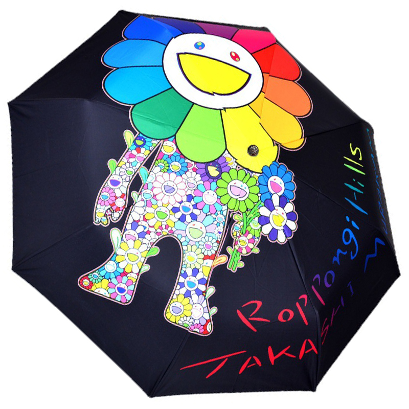 Зонт раскладной TAKASHI MURAKAMI дизайн 005 Черный цвет Черный Мульти Зонт раскладной TAKASHI MURAKAMI дизайн 005 Черный цвет Черный Мульти в Тюмени | Loft Concept