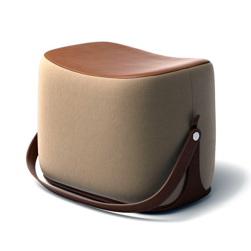 Пуф Langtry Pouf Beige Бежевый Коричневый Пуф Langtry Pouf Beige Бежевый Коричневый в Тюмени | Loft Concept