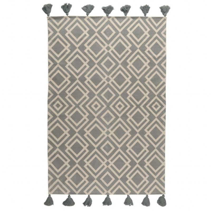 Ковер Double Rhombus Carpet grey Серый Ковер Double Rhombus Carpet grey Серый в Тюмени | Loft Concept