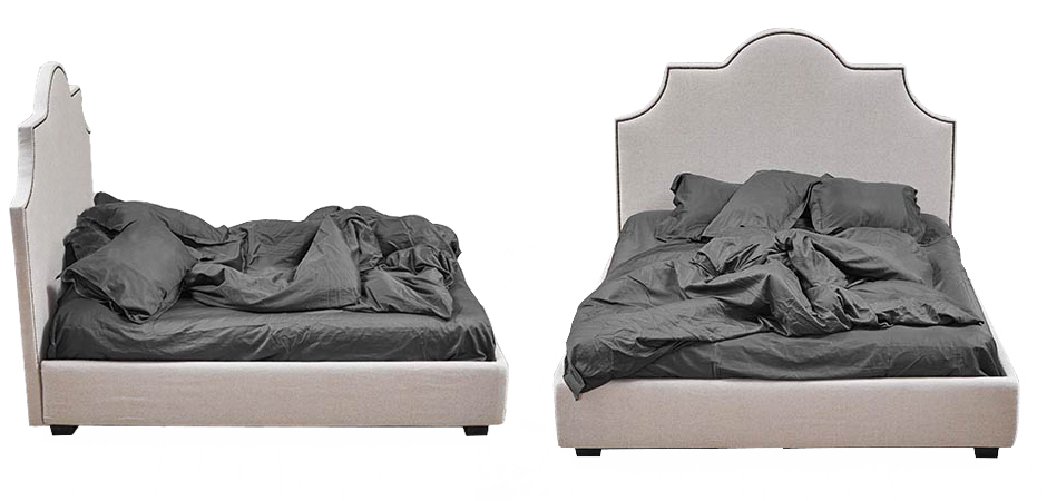 Кровать Headboard Angles Bed Кровать Headboard Angles Bed - Loft-Concept в Тюмени