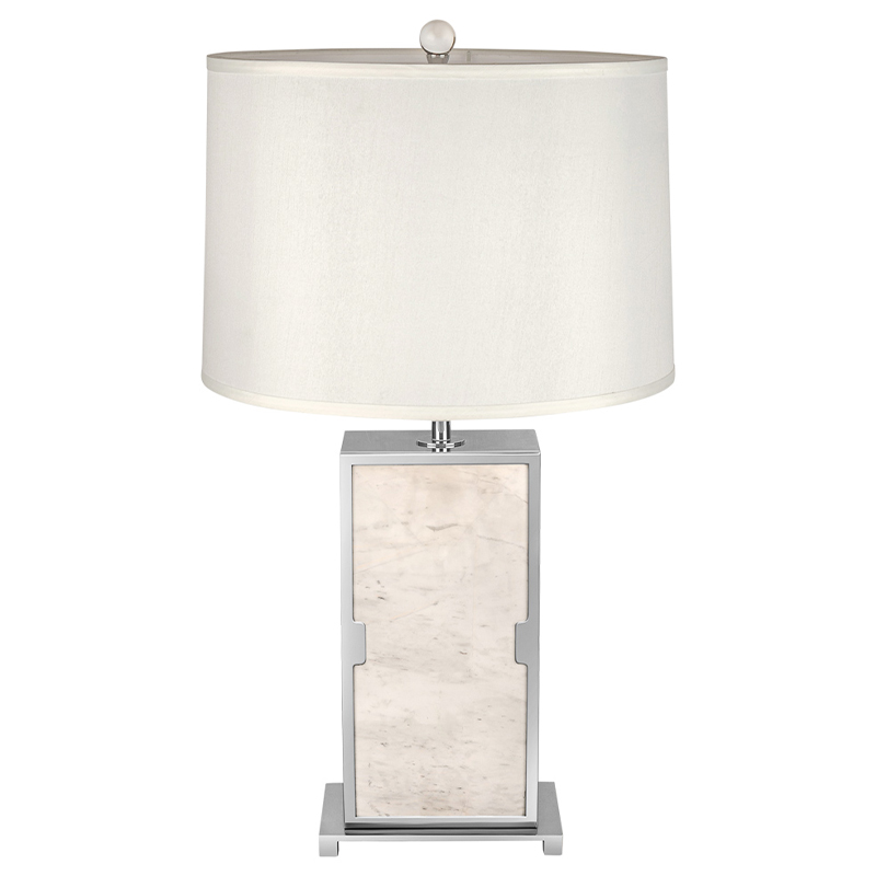 Настольная лампа с абажуром Wilbur Chrome Marble Table Lamp Хром ivory ( слоновая кость ) Настольная лампа с абажуром Wilbur Chrome Marble Table Lamp Хром ivory ( слоновая кость ) в Тюмени | Loft Concept
