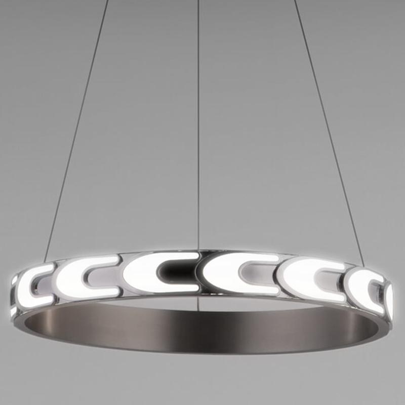 Люстра Maoris Ring Horizontal Chandelier D45 Никель Сатин Люстра Maoris Ring Horizontal Chandelier D45 Никель Сатин в Тюмени | Loft Concept