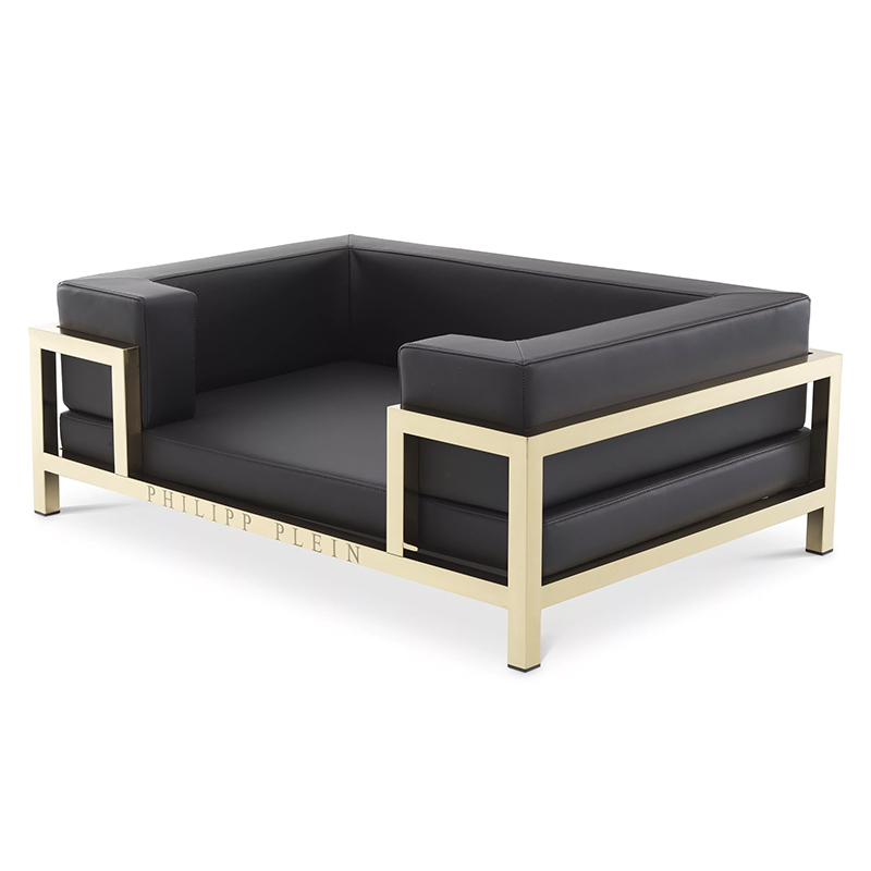 Лежанка для домашних животных Philipp Plein Dogbed High Conic XL Gold Черный Золотой Лежанка для домашних животных Philipp Plein Dogbed High Conic XL Gold Черный Золотой в Тюмени | Loft Concept