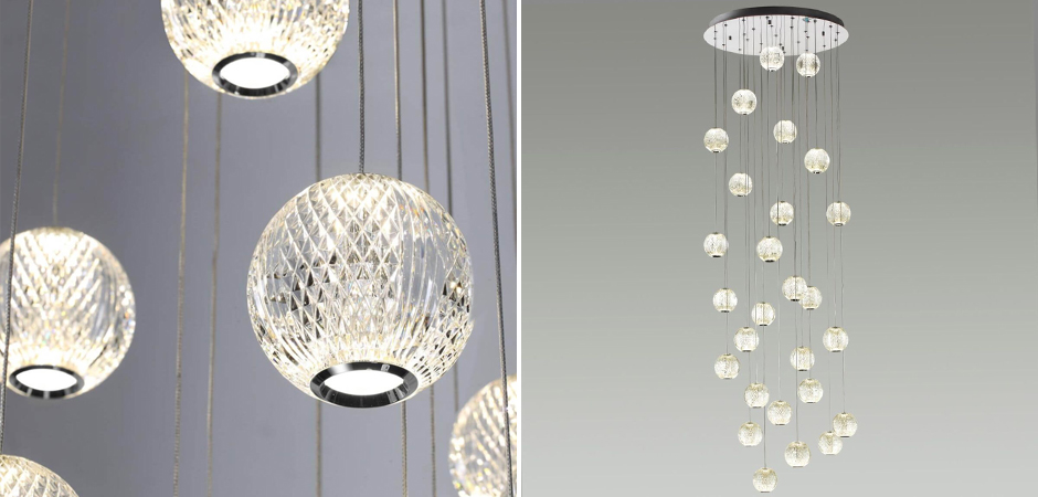 Каскадная люстра Crystal Globule Хром Каскадная люстра Crystal Globule Хром - Loft-Concept в Тюмени
