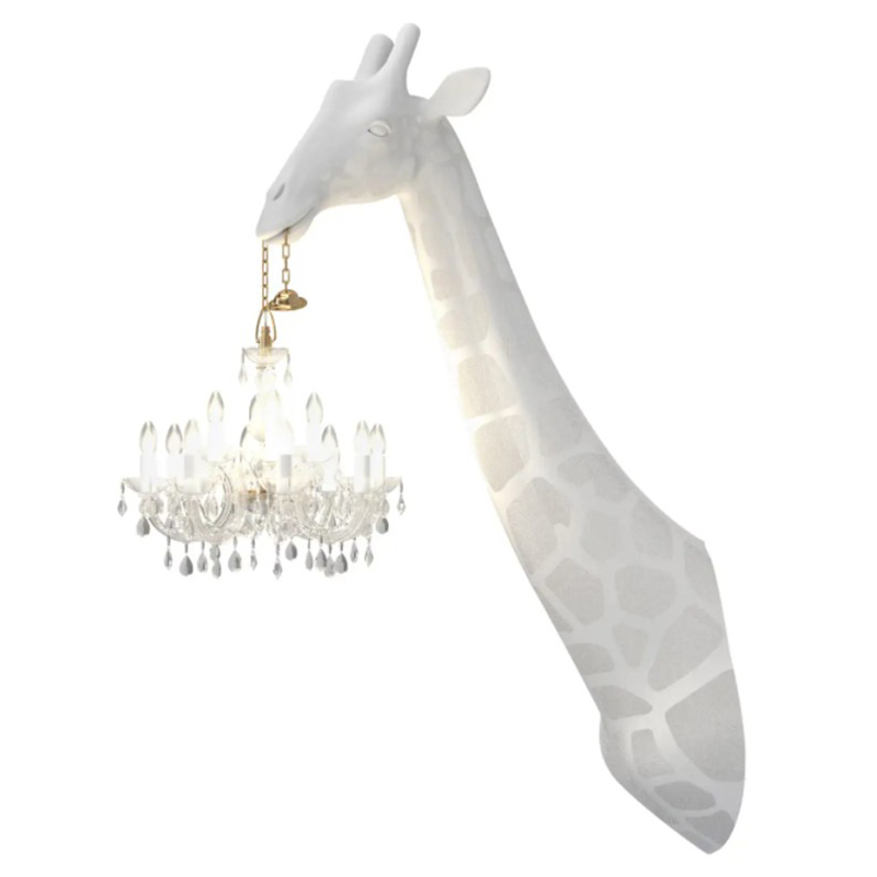 Бра белый жираф White Giraffe Wall Lamp Sconce Chandalier Белый Бра белый жираф White Giraffe Wall Lamp Sconce Chandalier Белый в Тюмени | Loft Concept