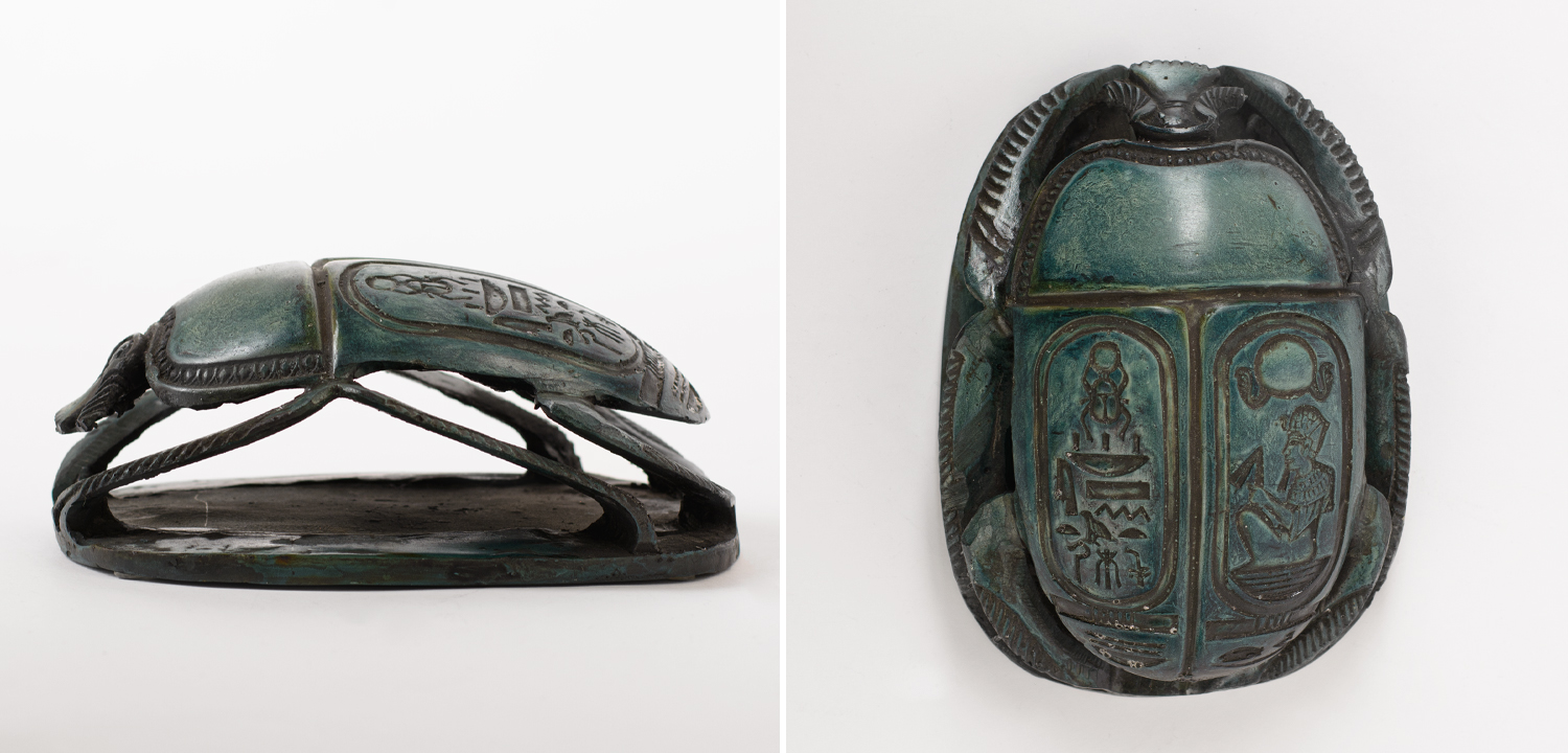 Статуэтка Скарабей Scarab Beetle dark green 2 - фото