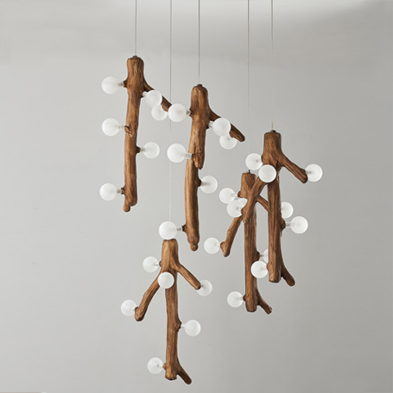 Люстра Tree branch Circle Chandelier Коричневый Белый Люстра Tree branch Circle Chandelier Коричневый Белый в Тюмени | Loft Concept