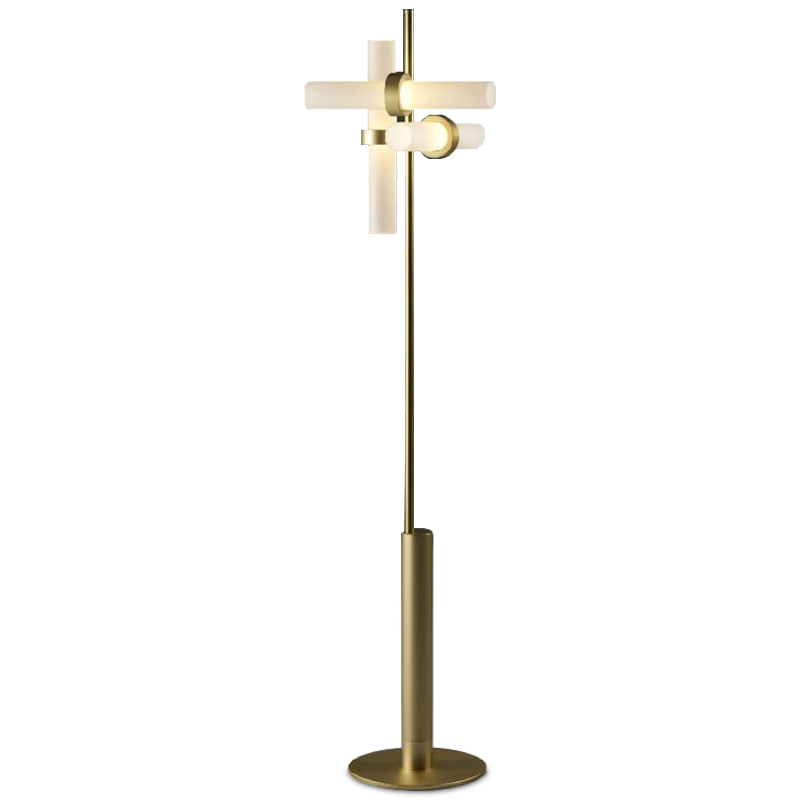Торшер CILON Typography Floor Lamp III Золотой Белый Торшер CILON Typography Floor Lamp III Золотой Белый в Тюмени | Loft Concept